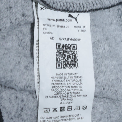 Puma Men’s Black Crew Neck Fleece Sweatshirt Size S