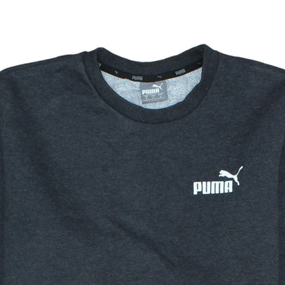 Puma Men’s Black Crew Neck Fleece Sweatshirt Size S
