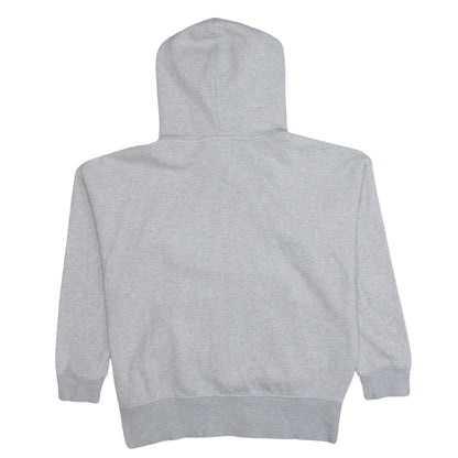 Adidas Women Grey Pullover Hoodie Small Logo Hooded Sweatshirt