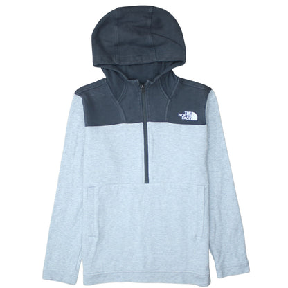 The North Face Boys Grey Colourblock Half Zip Hoodie XL
