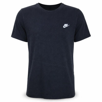 Front view of Nike Men's Black L Athletic Fit Crew Neck Sports T-Shirt