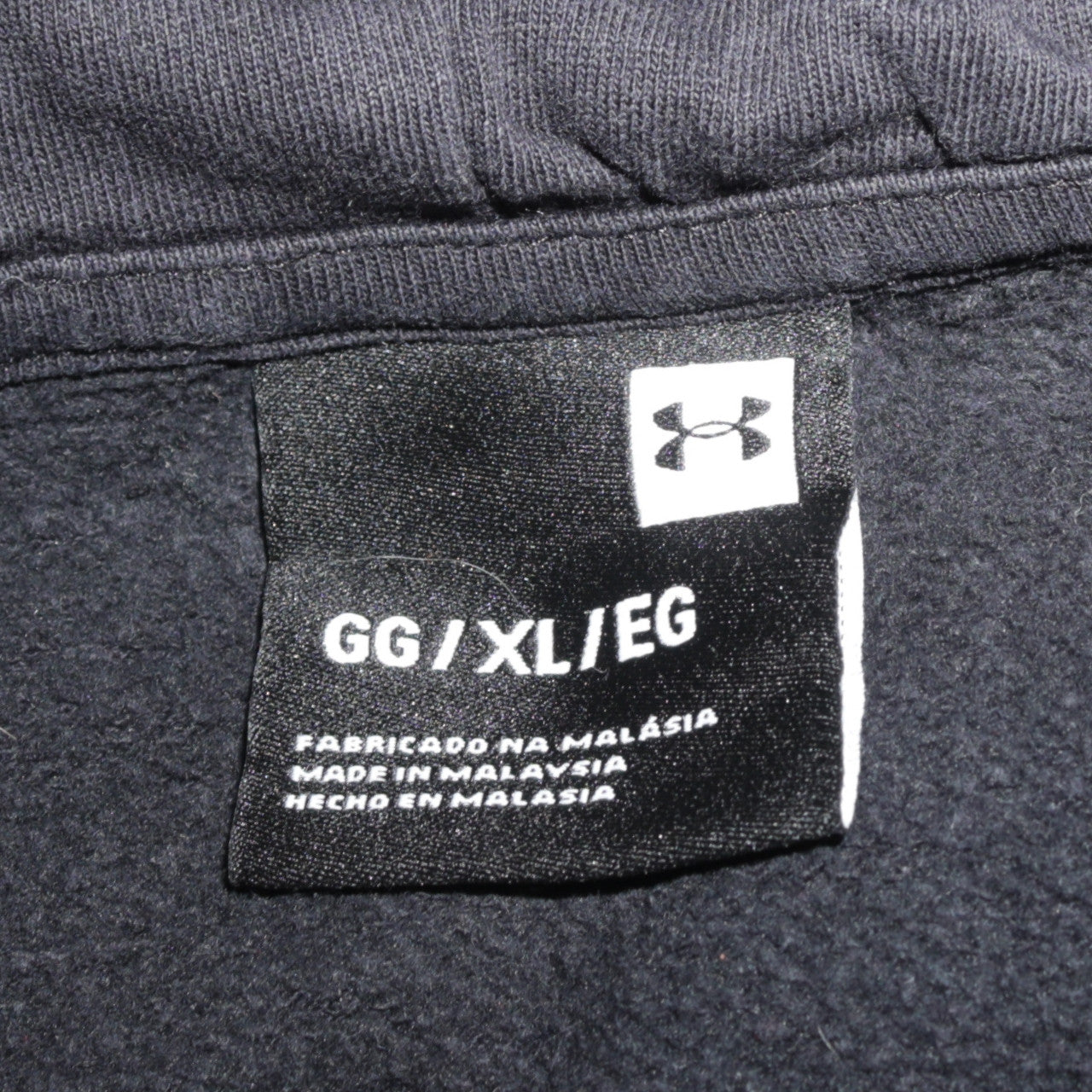 Under Armour Men's Black XL Pullover Hoodie Logo Fleece Sweatshirt