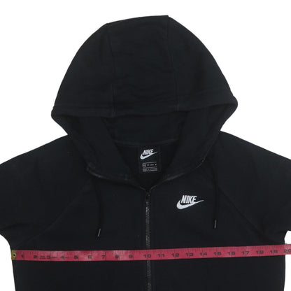 Nike Men's Black XS Full Zip Hoodie Sweatshirt Logo Fleece