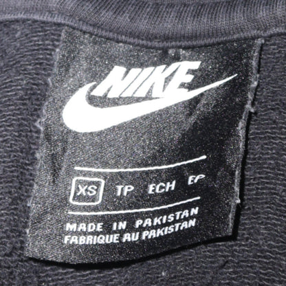 Nike Men's Black XS Full Zip Hoodie Sweatshirt Logo Fleece