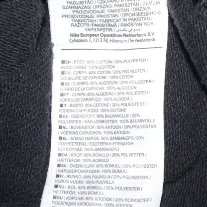 Nike Men's Black XS Full Zip Hoodie Sweatshirt Logo Fleece