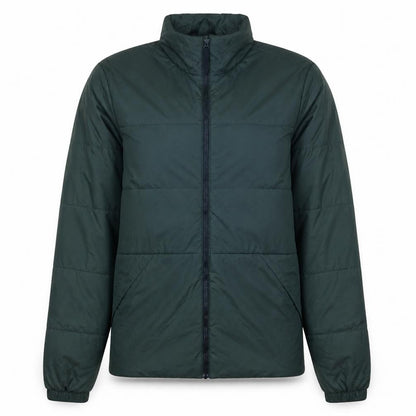 adidas Men Green Small Puffer Jacket Lightweight Full Zip