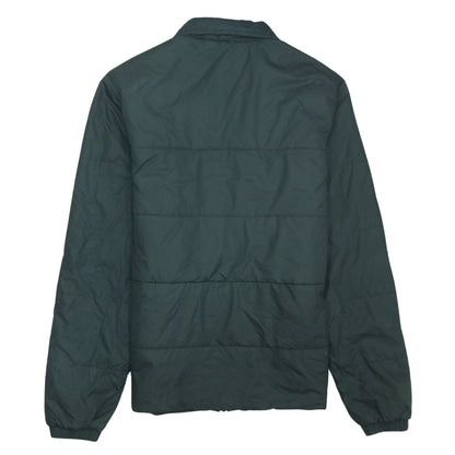 adidas Men Green Small Puffer Jacket Lightweight Full Zip