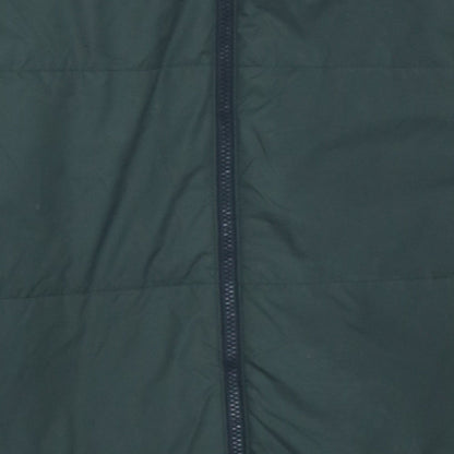 adidas Men Green Small Puffer Jacket Lightweight Full Zip