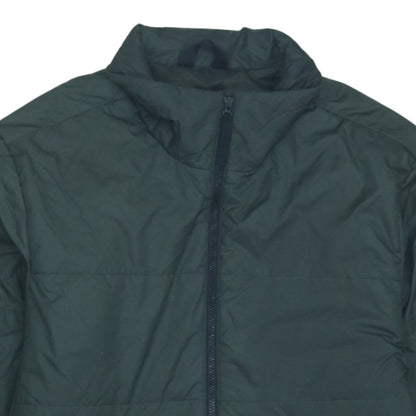 adidas Men Green Small Puffer Jacket Lightweight Full Zip