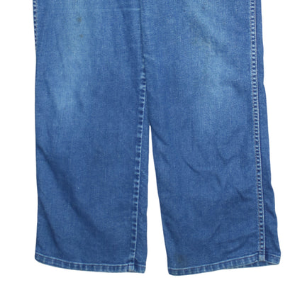 Wrangler Womens Blue Wide-Leg High Rise Jeans Size 14 Regular Fit