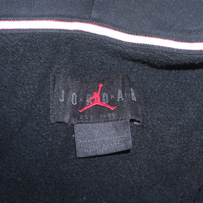 Jordan Men's Black Full Zip Hoodie in Size M - Sports Fleece Sweatshirt