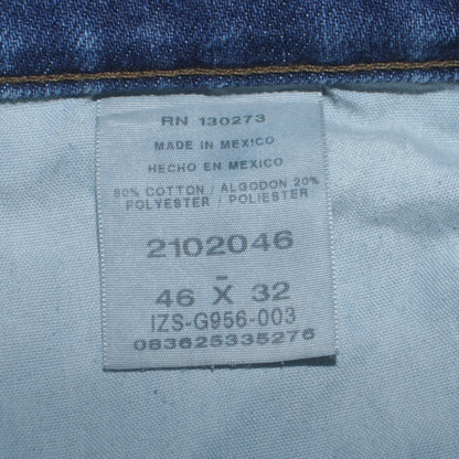 Lee Men’s Blue Regular Fit Straight Jeans 46x32 Denim