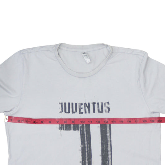 Adidas Men’s White Juventus Graphic T-Shirt Size M Sports Fan Tee