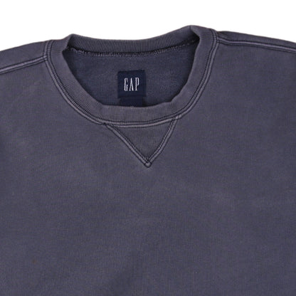 Gap Men Blue M Pullover Crew Neck Fleece Sweatshirt