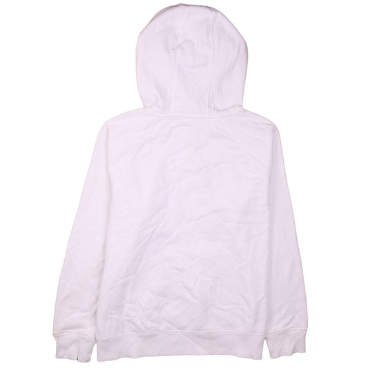 Under Armour Womens White Pullover Hoodie Size L Loose Fit UA Logo