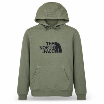 The North Face Mens Green Pullover Hoodie Size S Outdoor Logo