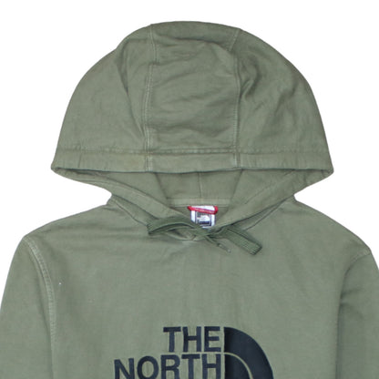 The North Face Mens Green Pullover Hoodie Size S Outdoor Logo