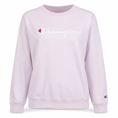 Champion Women's Pink Crew Neck Pullover Sweatshirt Large