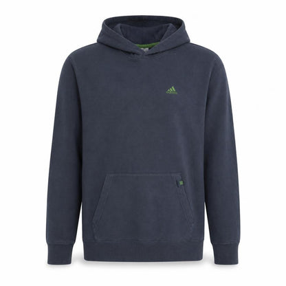 Adidas Men Blue Pullover Hoodie M Regular Fit Sports Style