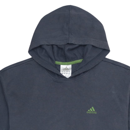 Adidas Men Blue Pullover Hoodie M Regular Fit Sports Style