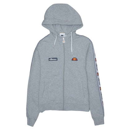 Ellesse Womens Grey Full Zip Hoodie UK 8 Hooded Sweatshirt