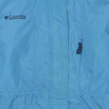 Columbia Women’s Blue Hooded Parka Jacket Size M Water Resistant Outdoor