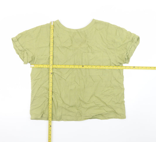Primark Womens Green Short Sleeve Basic T-Shirt Size S
