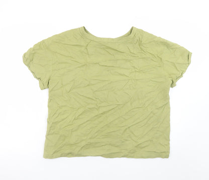 Primark Womens Green Short Sleeve Basic T-Shirt Size S