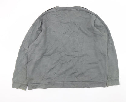 Adidas Men's Grey XL Pullover Crew Neck Sweatshirt