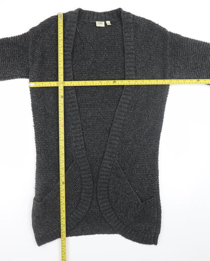 Esprit Women’s Grey Chunky Knit Open Front Cardigan L