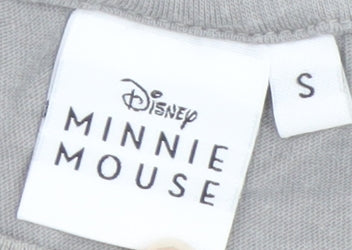 Disney Minnie Mouse Grey Women's S Cotton T-Shirt