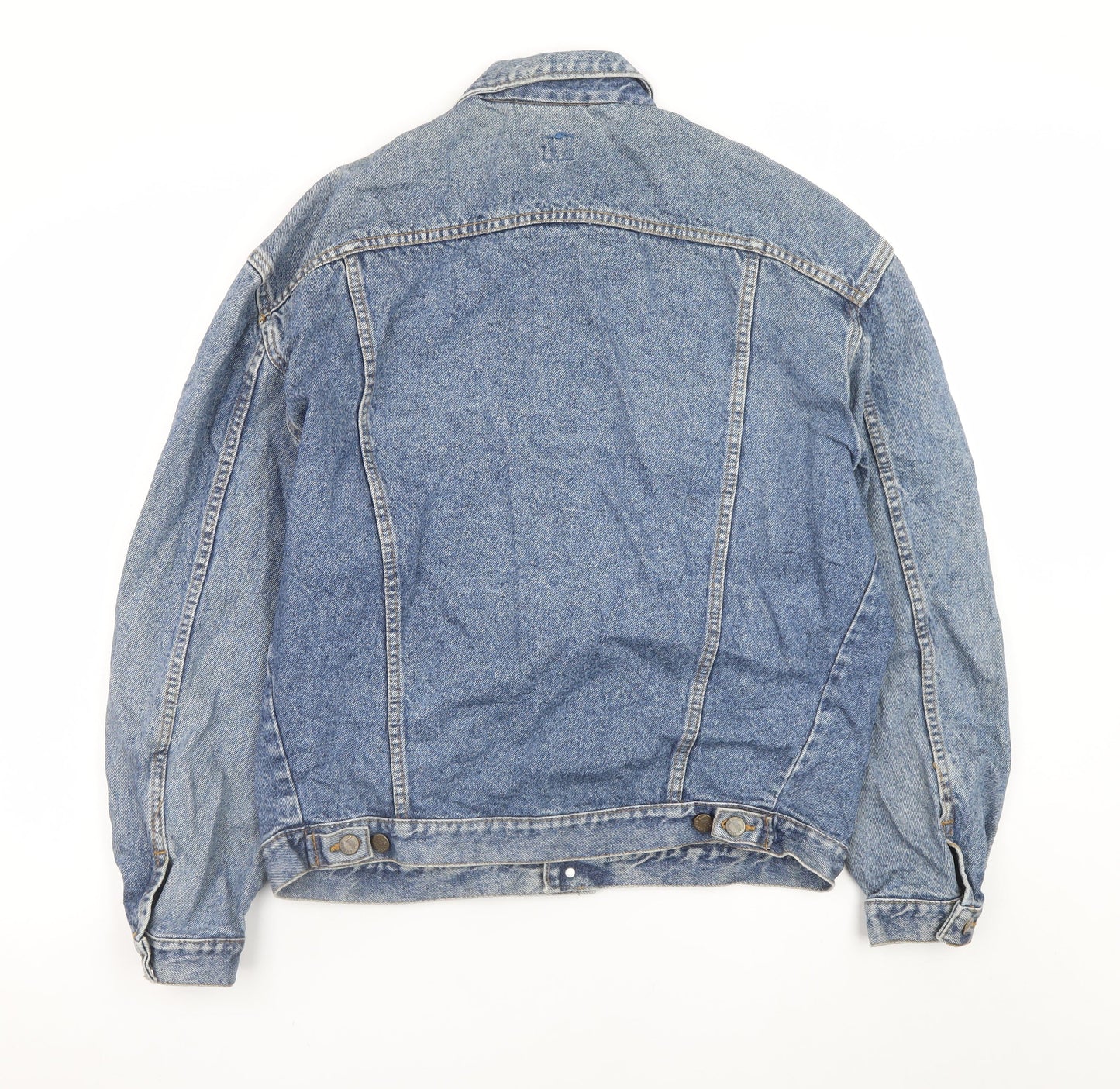Lee Men's Blue Denim Rider Jacket M Retro Cotton Western Style