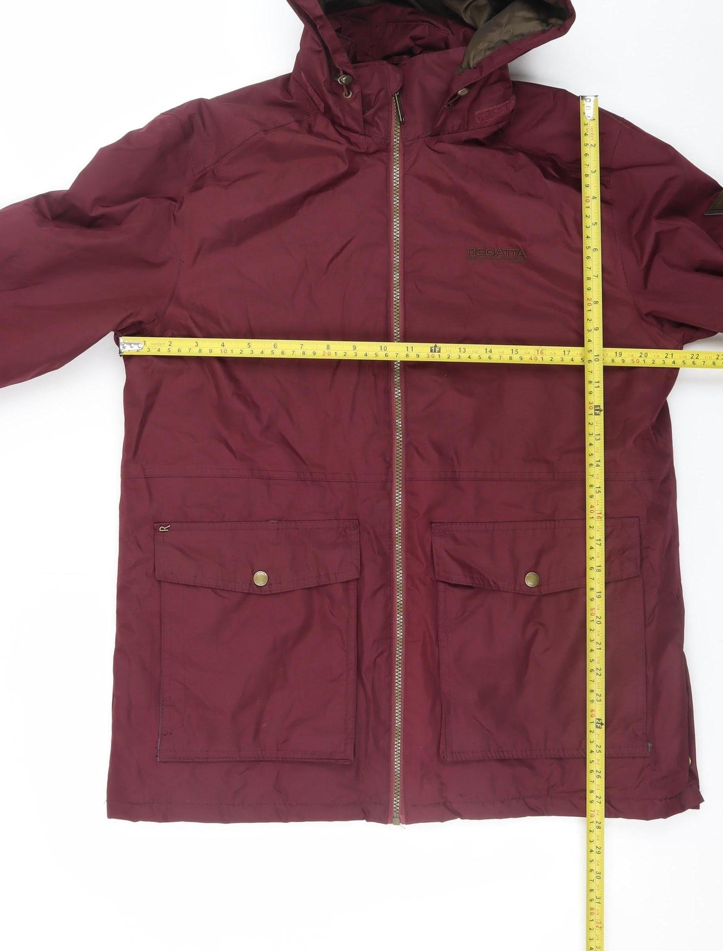 Regatta Women's Red Waterproof Mid-Length Parka Jacket Size M