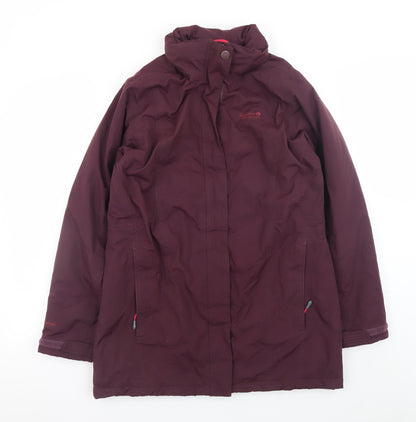 Regatta Womens Purple Waterproof Parka Coat Size 14