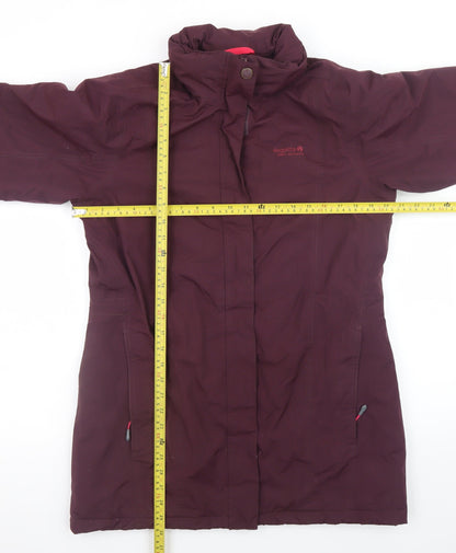 Regatta Womens Purple Waterproof Parka Coat Size 14