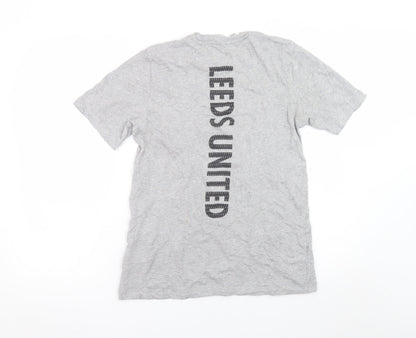 Adidas Womens Grey XS Basic Leeds United T-Shirt
