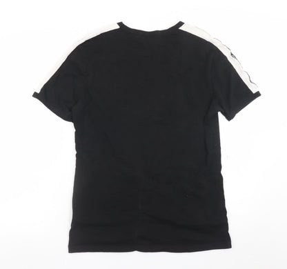 Antony Morato Men's Black Slim Fit Crew Neck Cotton T-Shirt Size M