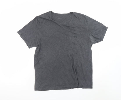 Hugo Boss Men's Grey Crew Neck Short Sleeve T-Shirt Size L