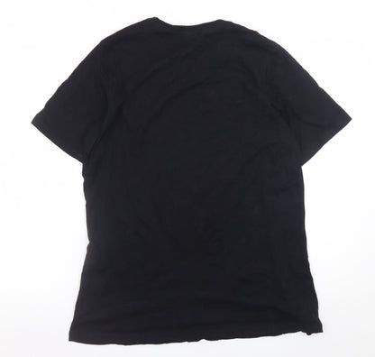 Bella Womens Black XL Graphic Cotton Short Sleeve T-Shirt