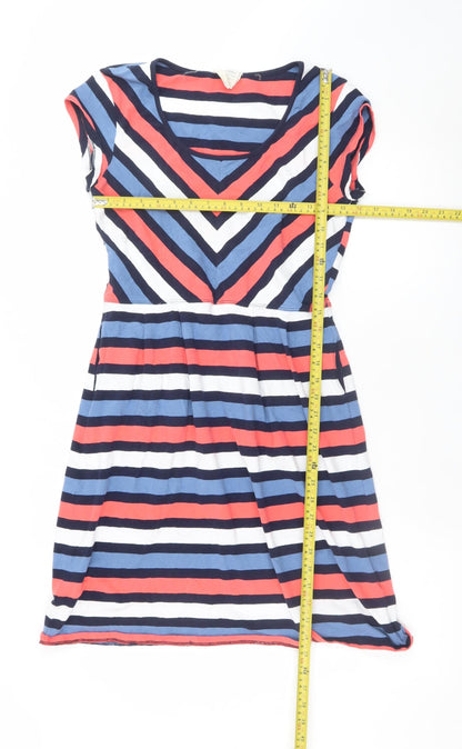 Mountain Warehouse Womens Multicoloured Stripe Fit & Flare Dress Size 12
