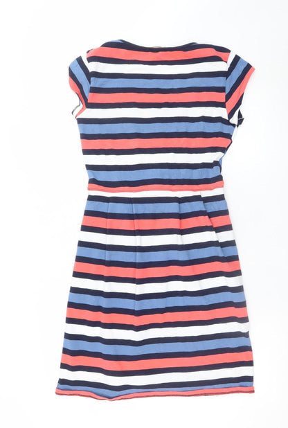 Mountain Warehouse Womens Multicoloured Stripe Fit & Flare Dress Size 12