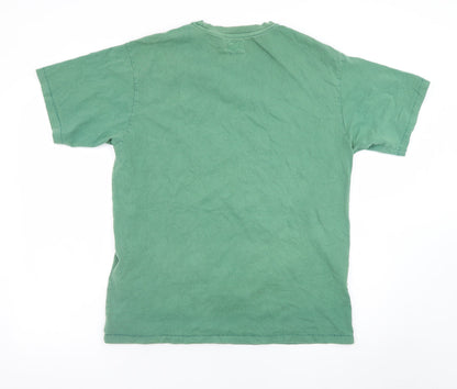 Levi's Men's Green Relaxed Fit Cotton Crew Neck T-Shirt M