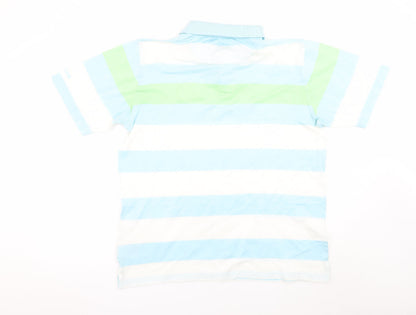 Burberry Golf Men's Multicoloured Striped Polo Shirt Size L