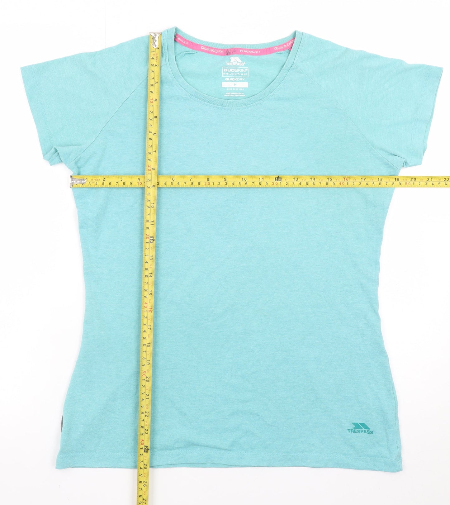 Trespass Women Blue Quick Dry Short Sleeve T-Shirt UK 12