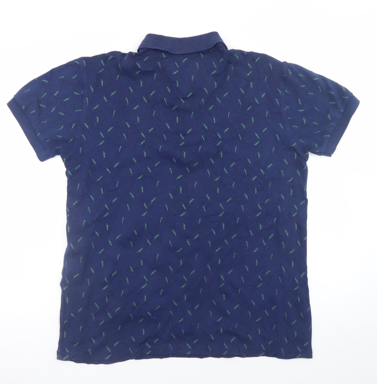 Lacoste Men's Blue 2XL Cotton Collared Polo Shirt