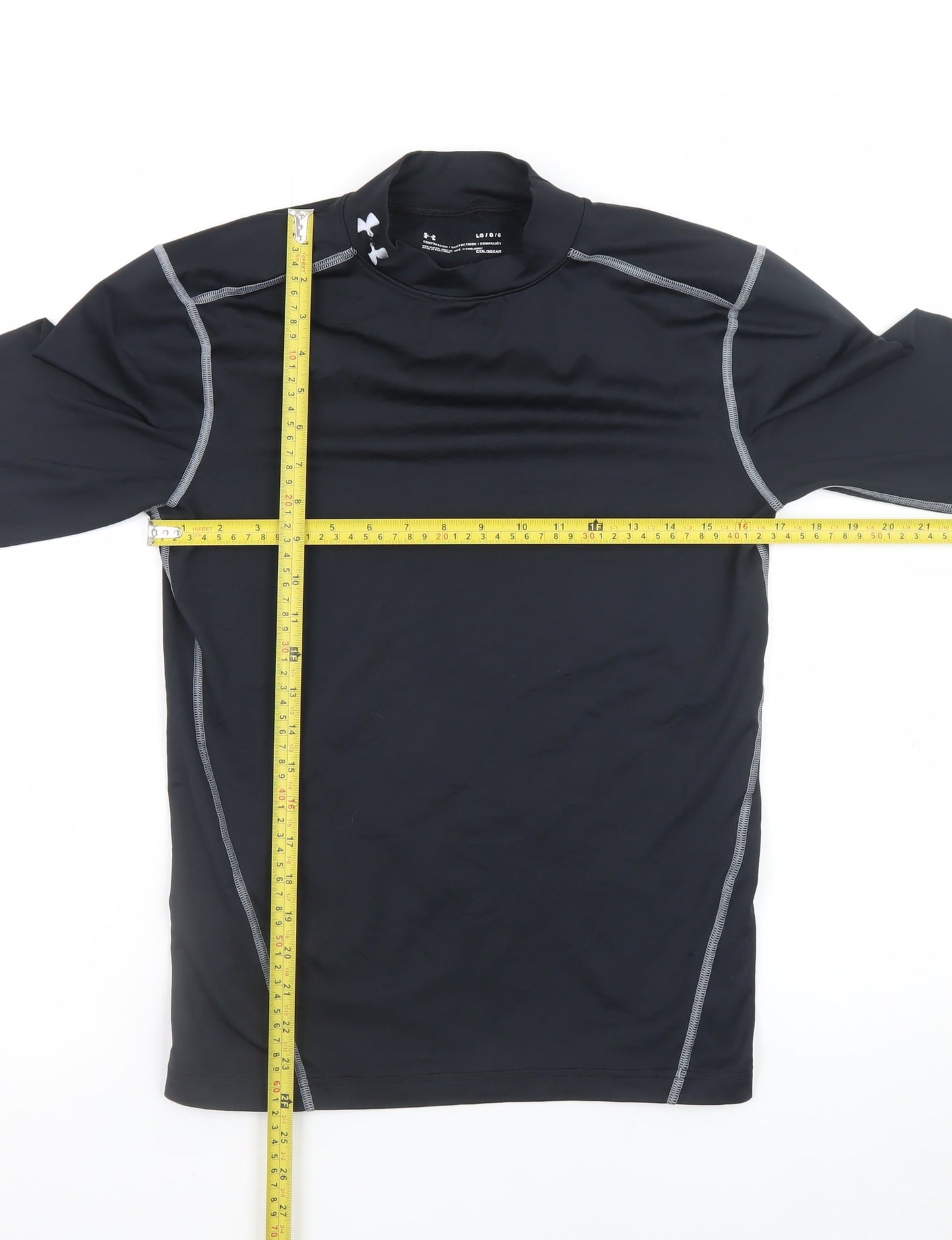 Under Armour Men's Black Long Sleeve Compression ColdGear Top Size L