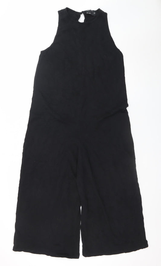 ASOS DESIGN Womens Black Size 8 Sleeveless Midi Shift Dress