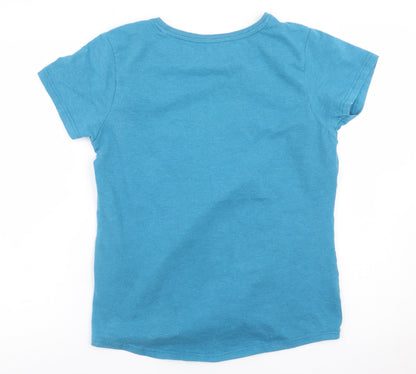 Mountain Warehouse Womens Blue Cotton Short Sleeve T-Shirt Size 14