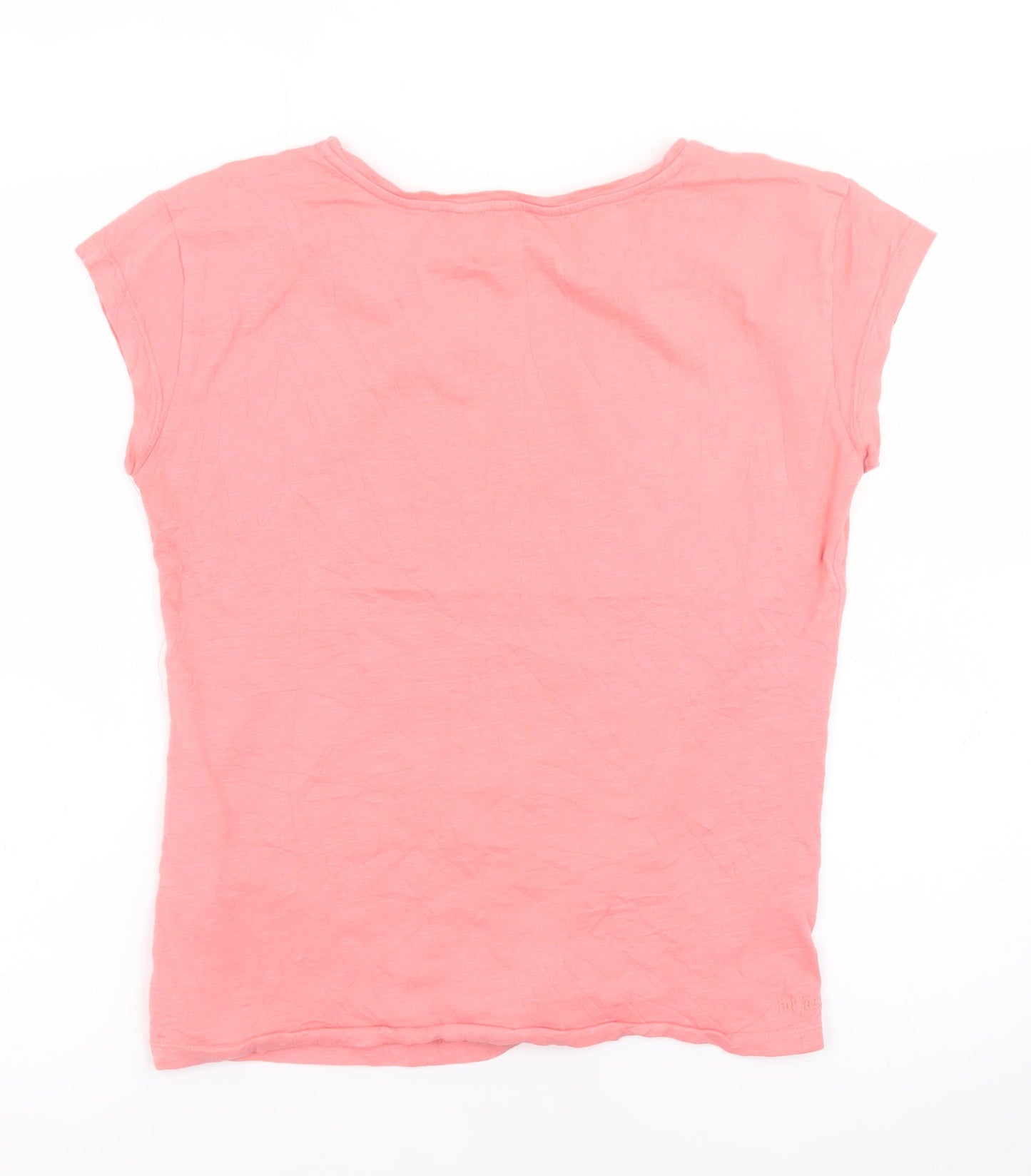 Fat Face Women’s Pink Animal Print Cotton T-Shirt Size 10