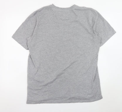 Nike Men's Grey 2XL Sports Graphic Logo Crew Neck T-Shirt